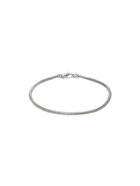 TOM WOOD Silver Snake Slim Bracelet
