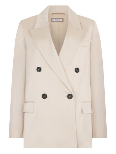 PESERICO double-breasted long-sleeve blazer