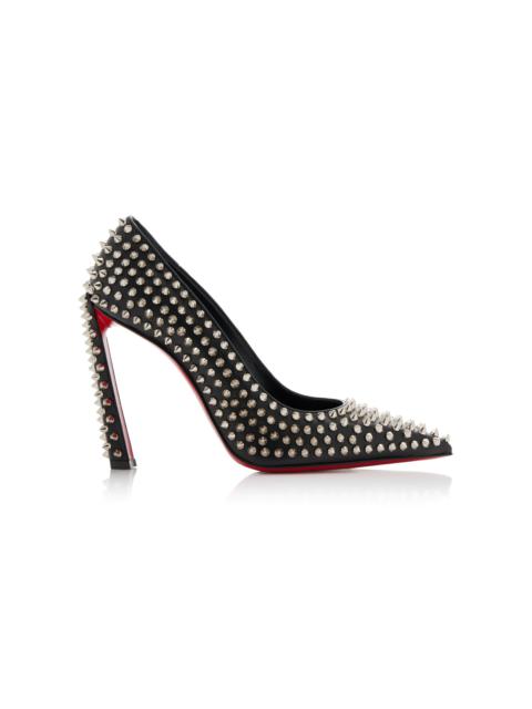 Condora Spikes 100mm Studded Leather Pumps black