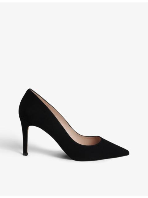 WHISTLES Corie suede heeled pumps