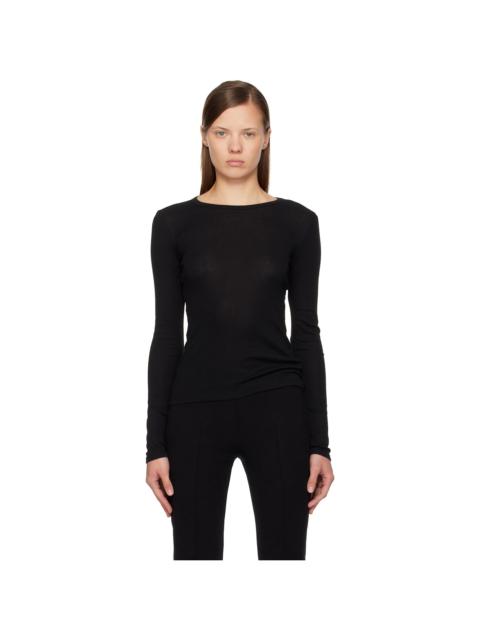FLORE FLORE Black Olivia Longsleeve T-shirt