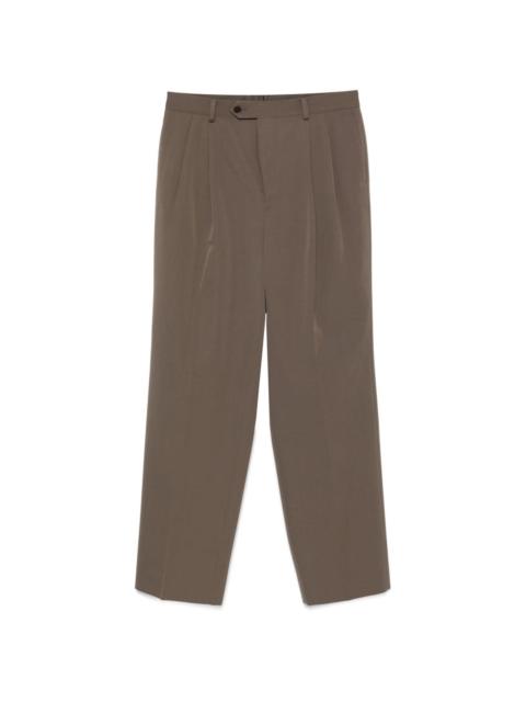 pleated wool trousers