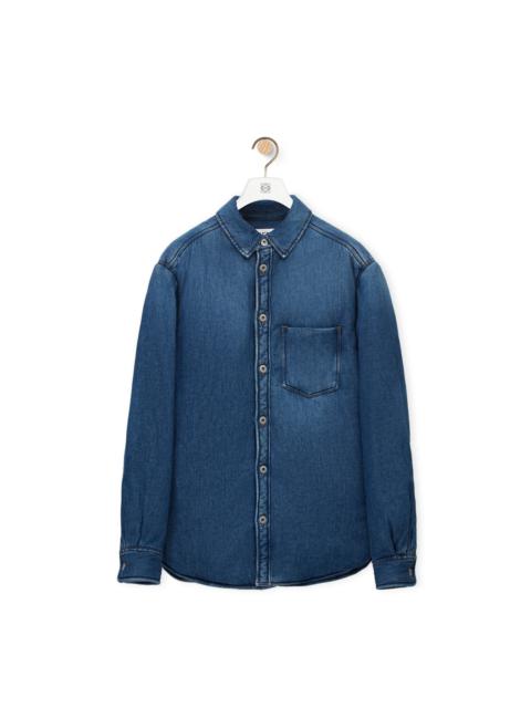Loewe Puffer shirt in denim