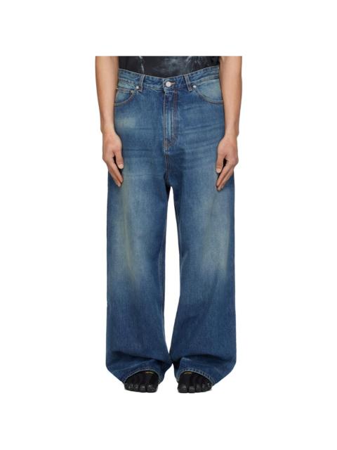 VETEMENTS Blue Washed Baggy Jeans