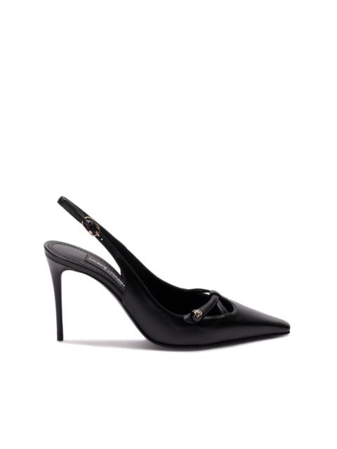 90mm slingback pumps