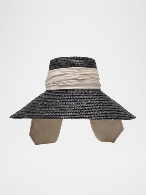 EUGENIA KIM Mirabel Bow Straw Beach Hat