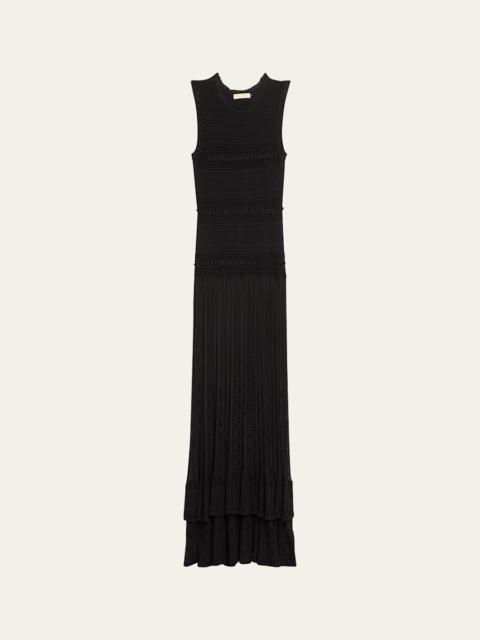 ULLA JOHNSON Mirelle Textured Knit Maxi Dress