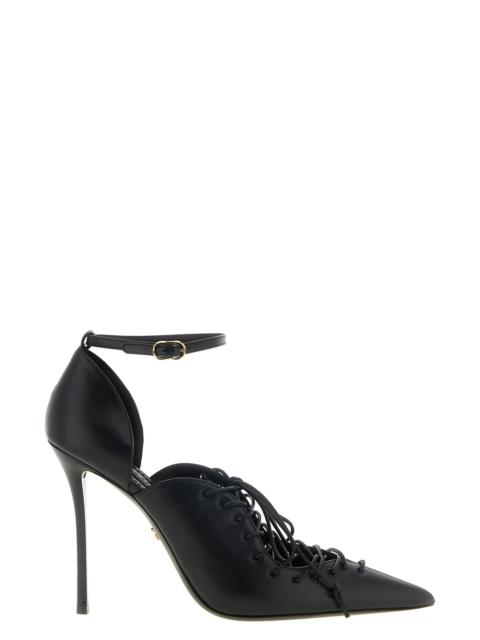 Dolce & Gabbana Leather Pumps With Lace-Up