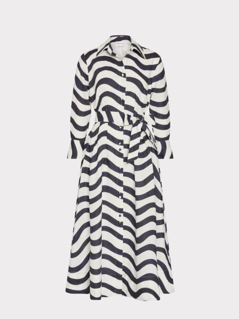 MILLY Lexi Printed Midi Dress