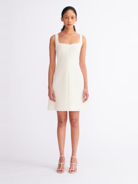 EMILIA WICKSTEAD Theoni Dress in Ivory Double Crepe
