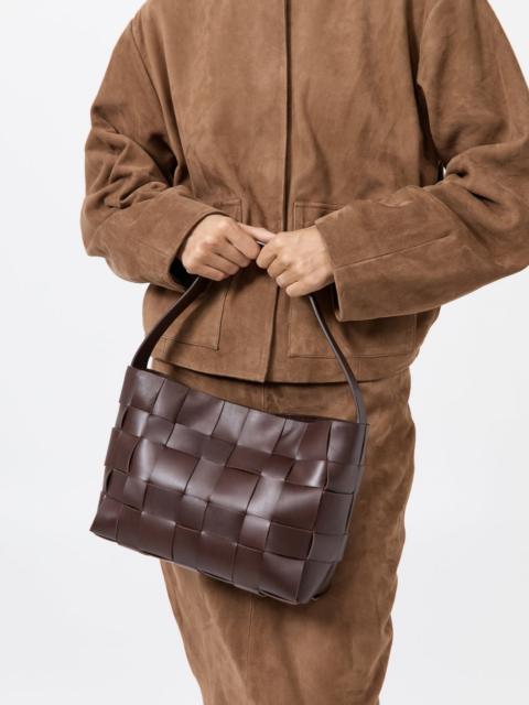 ST. AGNI Woven Mini Tote - Chocolate