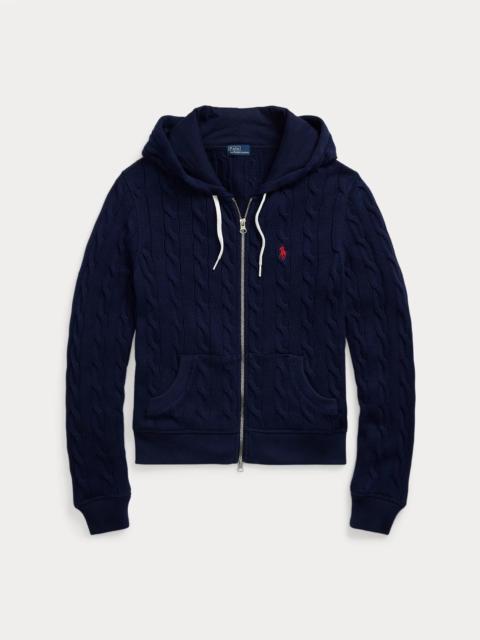 Polo Ralph Lauren Cable-Knit Cotton Full-Zip Hoodie