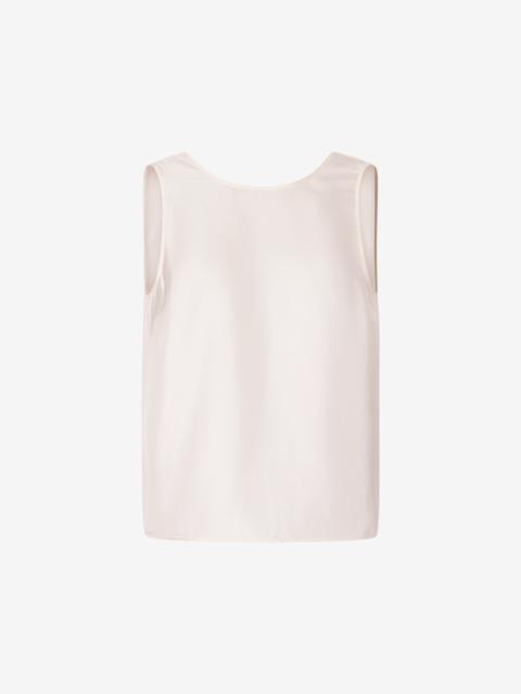 Loulou de Saison Loulou de Saison Gema Sleeveless Silk Top - Light Pink