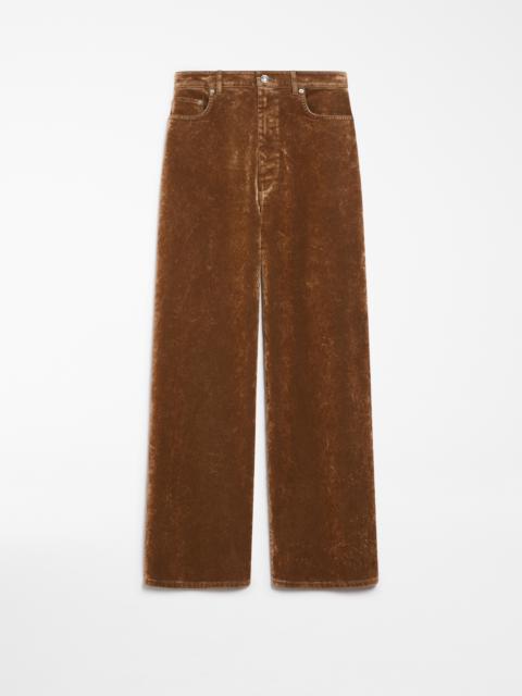 Sportmax WILSON Oversized 5-pocket flocked denim jeans