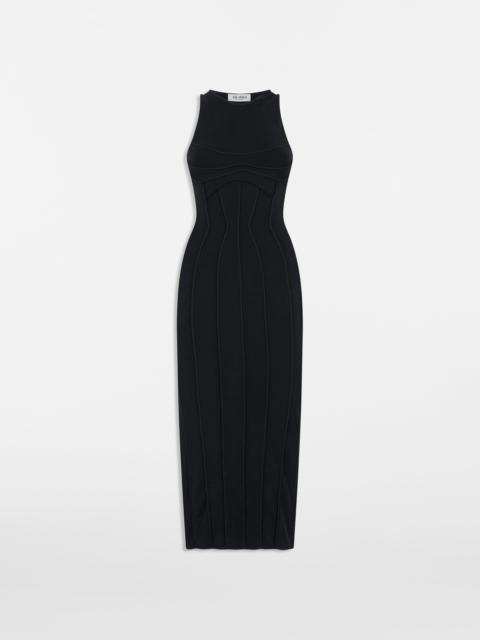 THE ATTICO BLACK MIDI DRESS