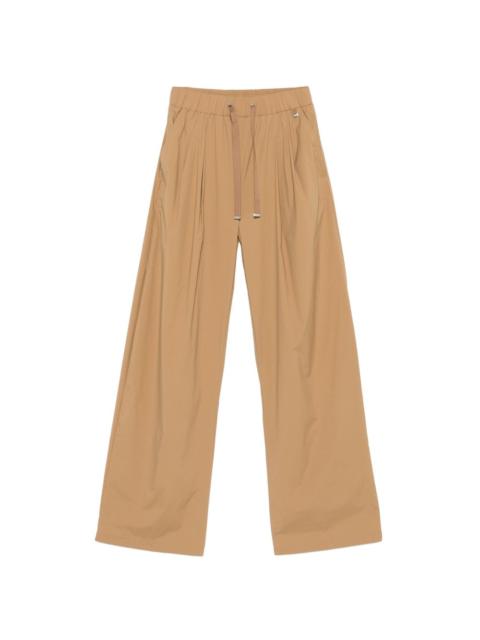 Herno drawstring pleated palazzo pants