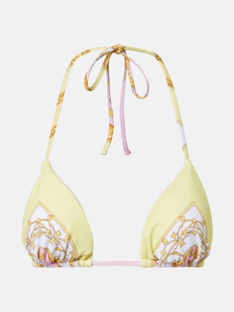 VERSACE Barocco triangle bikini top