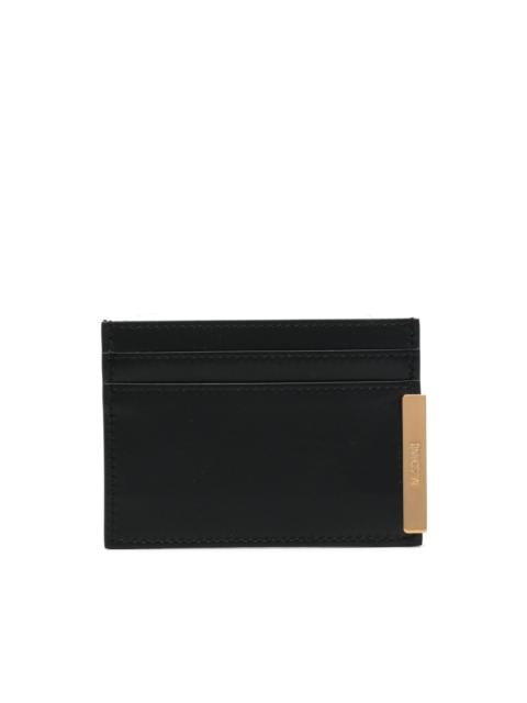 Moschino logo-plaque cardholder