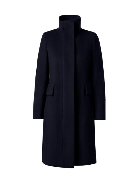 AKRIS Women's Long Wool-Blend Coat - Navy