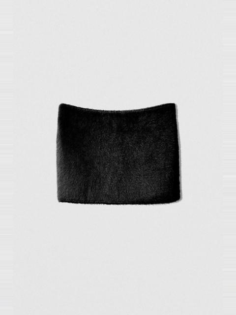 BY FAR PAM MINI SKIRT BLACK FAVOLA