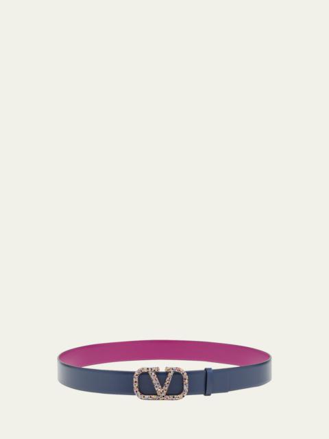 V Logo Signature Chain Belt main image 1