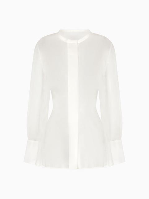 Silk-organza shirt