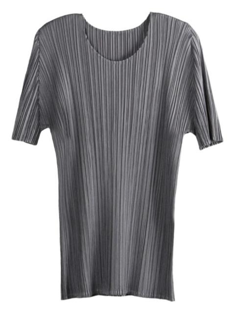 Pleats Please Issey Miyake pleated short-sleeve top