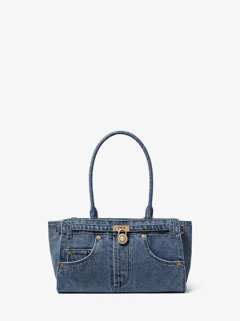 MICHAEL KORS Hamilton Moderne Small Washed Denim Satchel