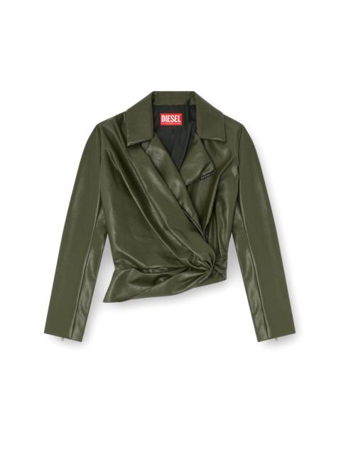 Diesel DRAPED WRAP-EFFECT JACKET
