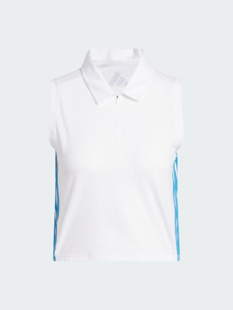 adidas BEYOND CROP TWISTKNIT POLO SHIRT