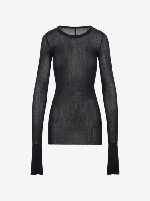 Rick Owens ribbed long-sleeve T-shirt
