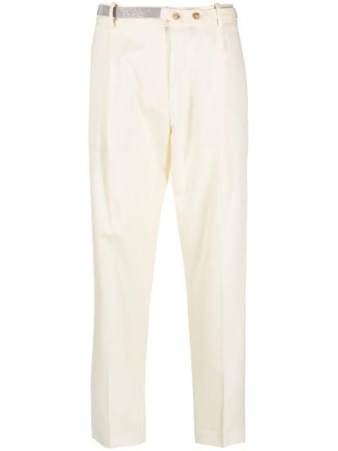 FABIANA FILIPPI rhinestone-embellished  high-waist trousers