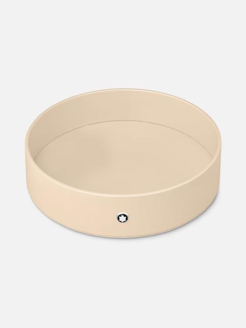 Montblanc Round desk tray in ivory lacquer (Large)