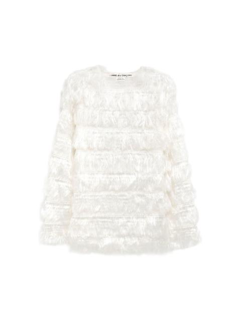 Comme Des Garçons fringed T-shirt