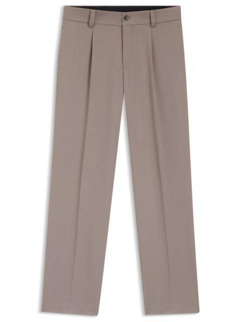 HUGO MODERN-FIT TROUSERS IN STRETCH TWILL