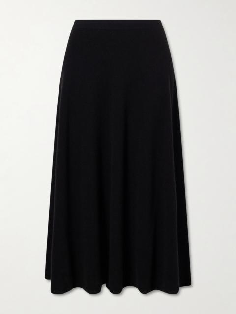 The Row Masini Cashmere-blend Midi Skirt