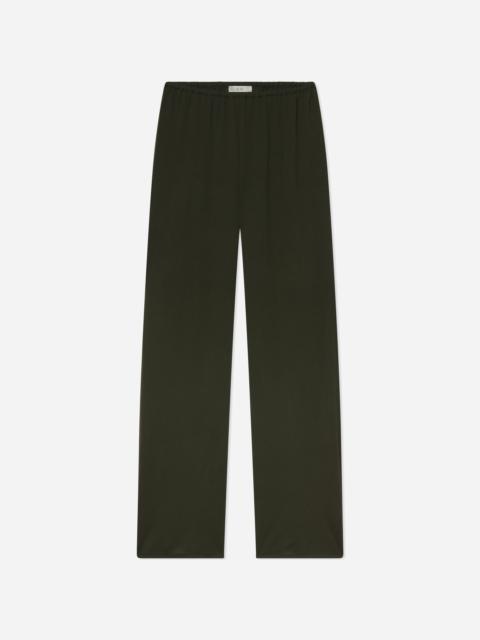 CO Pull Up Pant in Fine Cashmere  – Olive