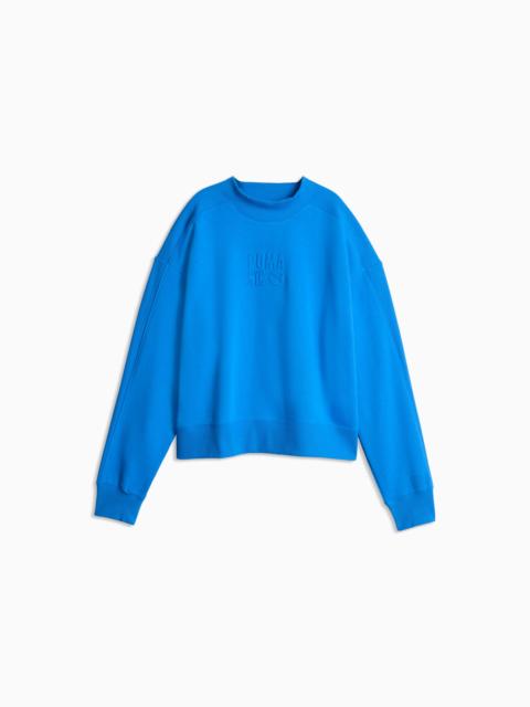 PUMA NYC Women's Mock neck Crew Sweatshirt