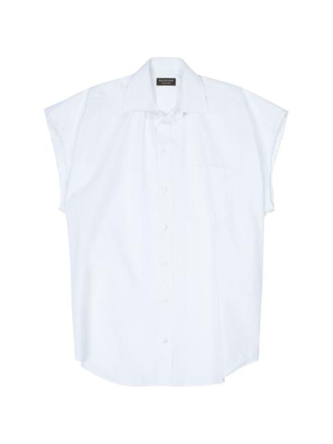 BALENCIAGA sleeveless button-up shirt