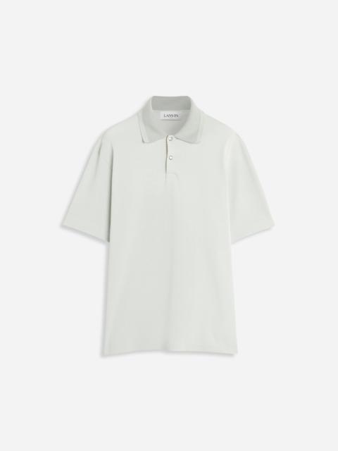 Lanvin OVERSIZED POLO WITH CURB LACE DETAILS