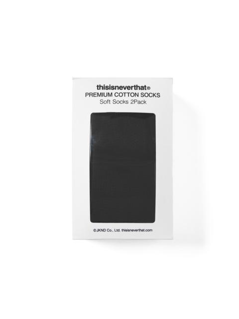 thisisneverthat® Soft Socks 2-Pack Black