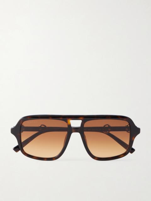 GUCCI Aviator-style Acetate Sunglasses
