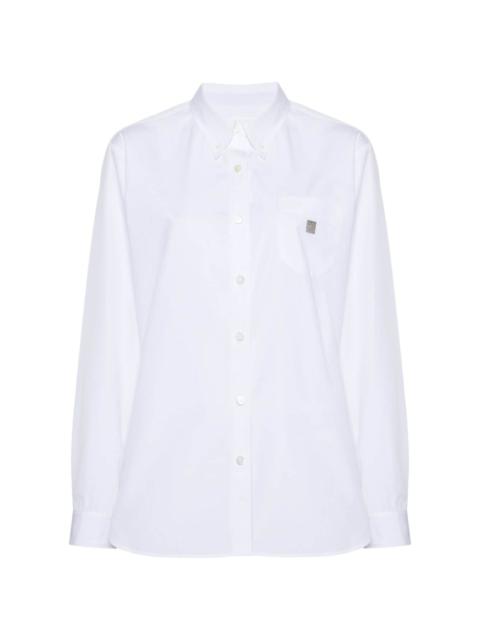 4G-plaque cotton shirt