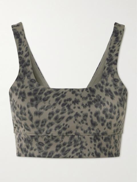 VARLEY Cori Cheetah-print Freesoft Sports Bra