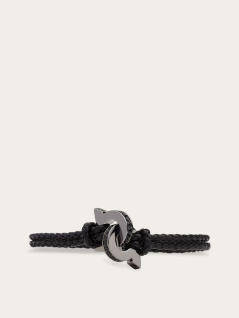FERRAGAMO Bracelet with intertwined Gancini - Size 19