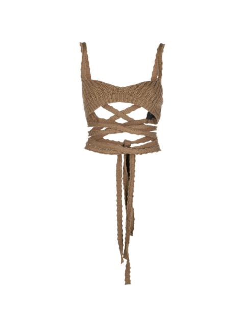 Alanui Palm Springs knitted top