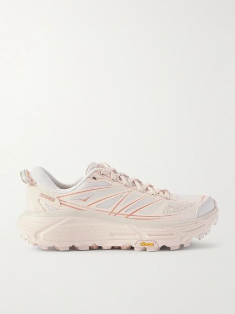 HOKA Mafate Speed 2 rubber-trimmed mesh sneakers Pastel pink