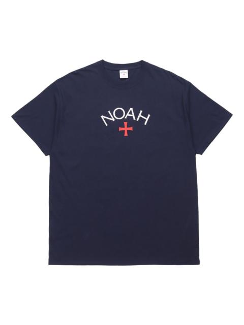 Noah NOAH Core Logo T-shirt 'Navy' T13FW19