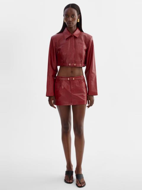 LAMARQUE AMARA | Leather Mini Skirt