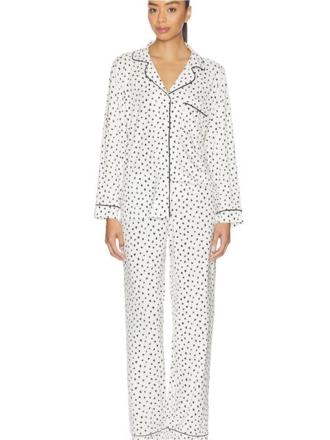 eberjey Gisele Printed Long Pj Set